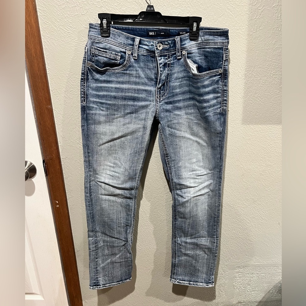 BKE Men's Light Blue Relaxed Jeans Alec Size 32x30 EUC